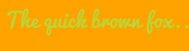 Image with Font Color B9D635 and Background Color FFA300